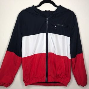 Brandy Melville Windbreaker red white blue